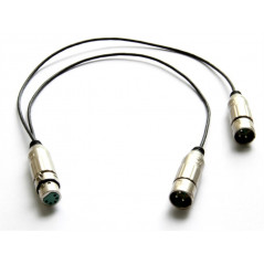 Kabel XLR ż 5-pin do 2x XLR m 3-pin
