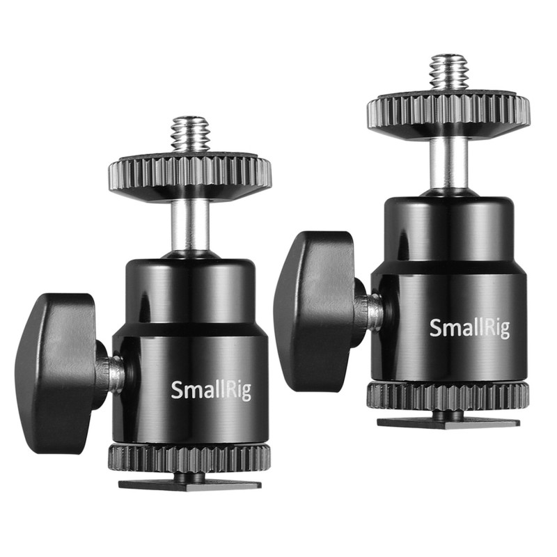 SmallRig 2059 mocowanie do gorącej stopki 1/4" z dodatkowym wkrętem 1/4" (2 sztuki)