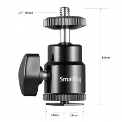 SmallRig 2059 mocowanie do gorącej stopki 1/4\\" z dodatkowym wkrętem 1/4\\" (2 sztuki)