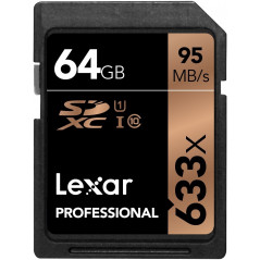 Karta pamięci LEXAR 64GB X633 PROFES. SDHC UHS-1 (CLASS10)
