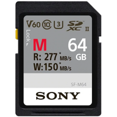 Karta pamięci Sony Professional SDXC 64GB R277 W150 Class 10 UHS-II NOWY MODEL (SF64M)