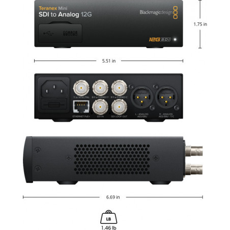 Blackmagic Teranex Mini - SDI to ANALOG 12G