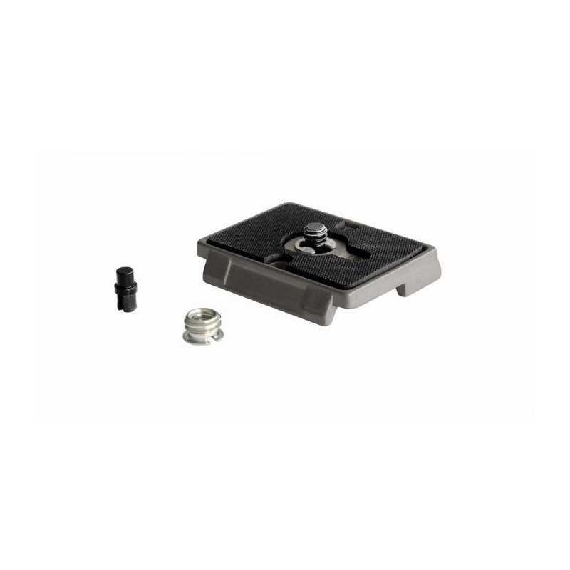 Manfrotto 200PL quick release plate with 1/4'' screw and rubber grip