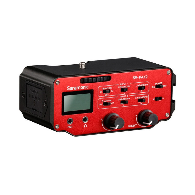 Saramonic SR-PAX2 adapter audio dwukanałowy aktywny