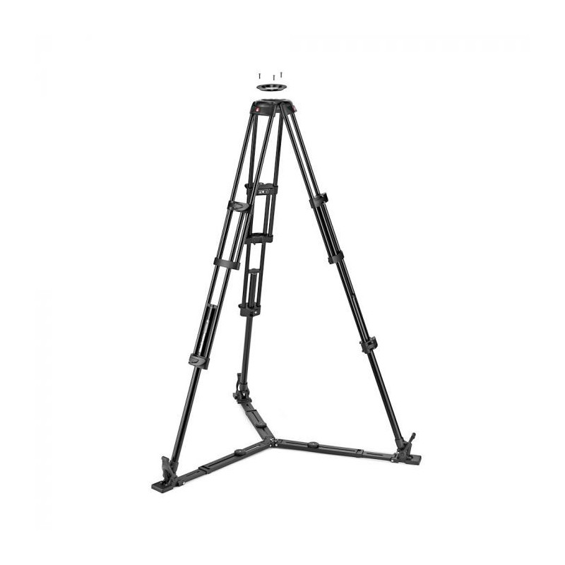 Manfrotto statyw video Twin Alu, dolna rozpórka, półkula 100/75mm (MVTTWINGA)