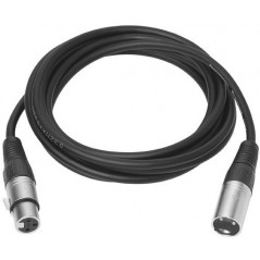 XLR M/F cable 10 m  Black