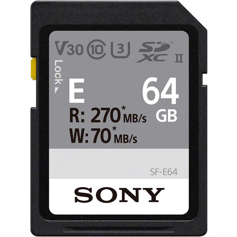 Karta pamięci Sony SF-E SD 64GB SD UHS-II U3 V30 (SF-E SERIES)