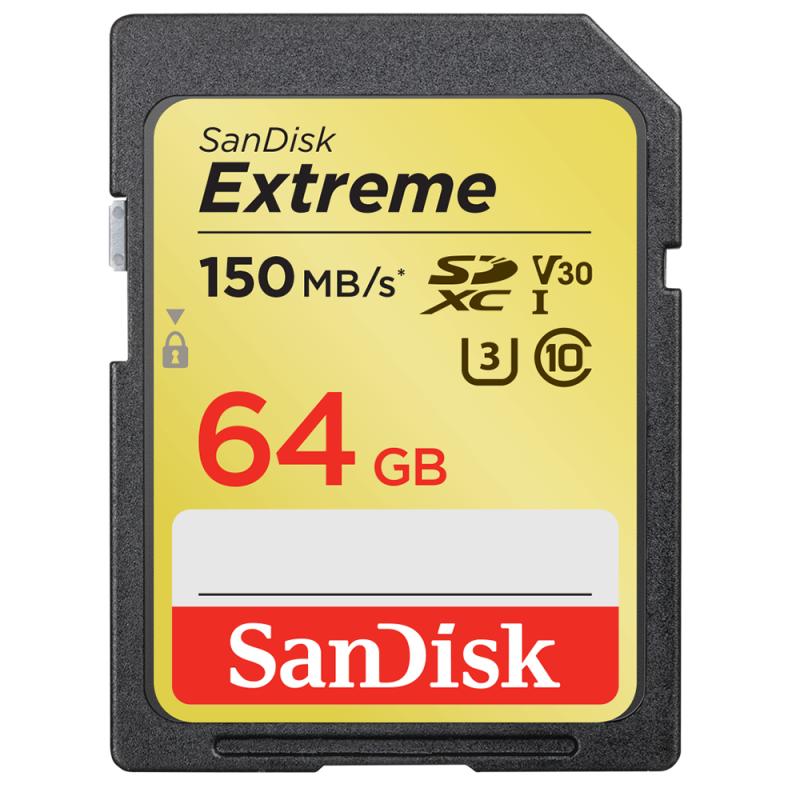 Karta pamięci SANDISK Extreme SDHC 64GB 150MB/s Class 10 UHS-I