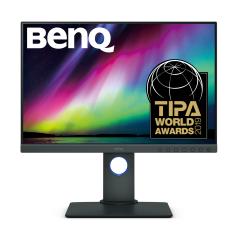 Monitor BenQ SW240 24" IPS/99% AdobeRGB/USB (9H.LH2LB.QBE) + Kaptur SH240 gratis
