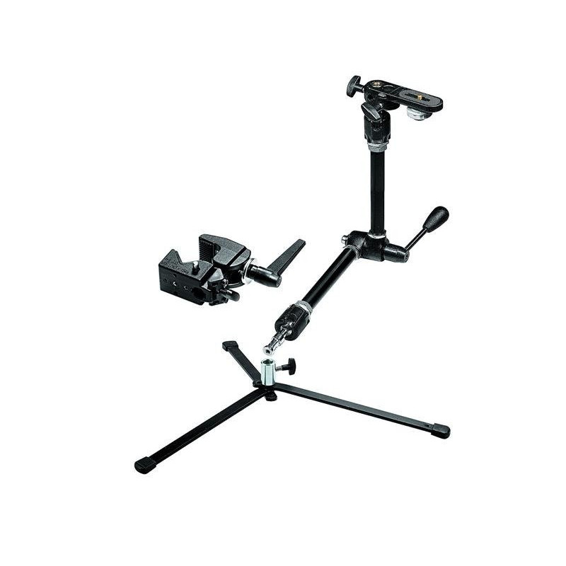 Manfrotto 143N Magic Arm z klamrą 035, adapterem 143BKT i podstawą