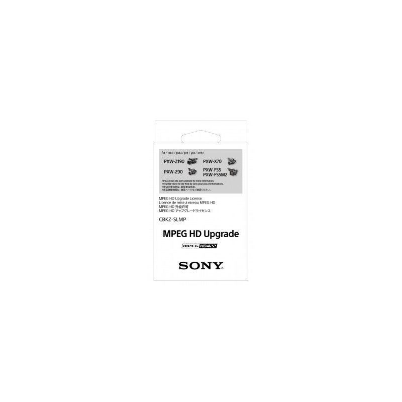 Sony CBKZ-SLMP MPEG-2 4:2:2 aktualizacja oprogramowania
