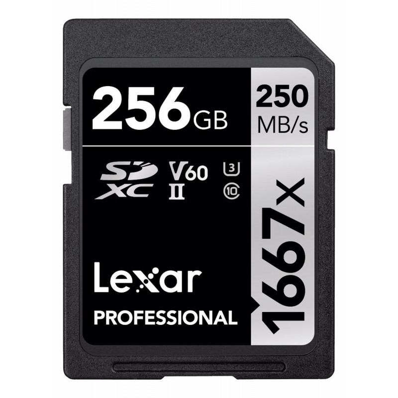 Karta pamięci 256GB Lexar Pro 1667X SDXC UHS-II (V60) R250/W120 + czytnik LEXAR Cardreader Multi-3-in-1 SD/microSD za 1zł