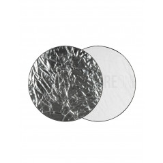 GlareOne Blenda 2w1 srebrno-biała, 110cm
