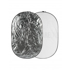 GlareOne Blenda 2w1 srebrno-biała, 60x90cm