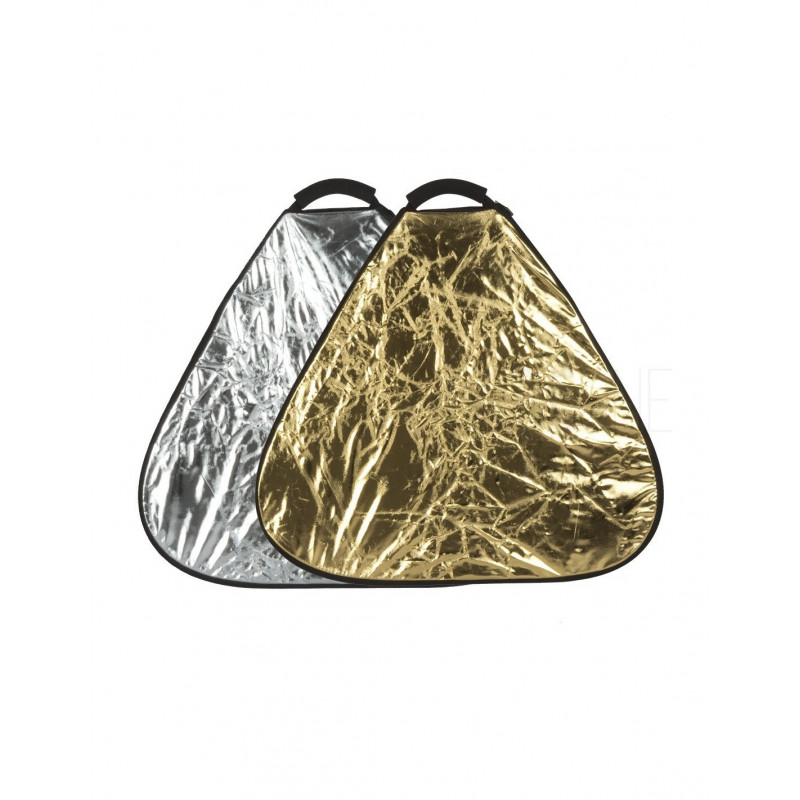 GlareOne Blenda trójkątna 2w1 srebrno-złota, 30cm