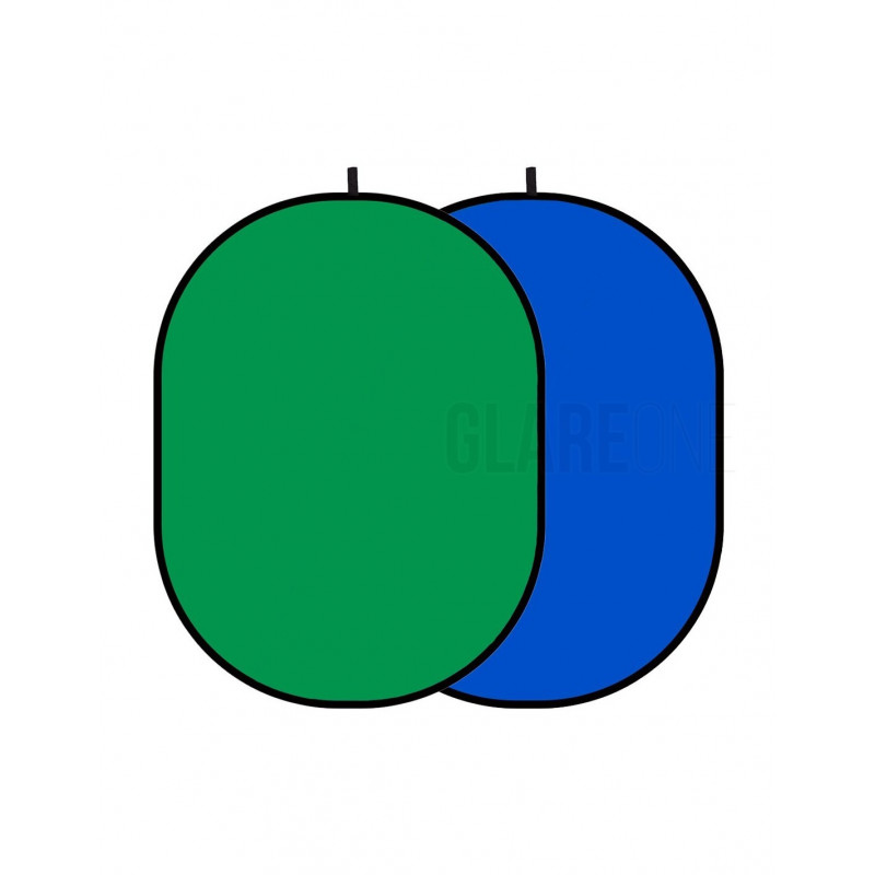 GlareOne Blenda Tło 2w1 zielono-niebieska, 150x200cm