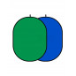 GlareOne Blenda Tło 2w1 zielono-niebieska, 150x200cm