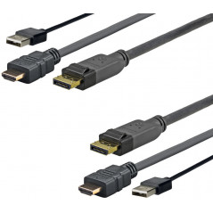 Vivolink Pro HDMI+DP+USB 3m