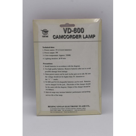 Lampka VD-600 3W/3V 3200K