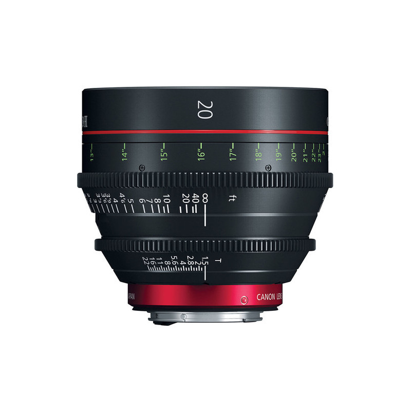 Canon CN-E 20mm T1.5 L F Cinema Prime Lens (EF Mount)