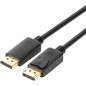 Unitek przewód DisplayPort - DisplayPort 3m czarny (Y-C609BK)
