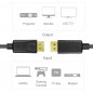 Unitek przewód DisplayPort - DisplayPort 3m czarny (Y-C609BK)