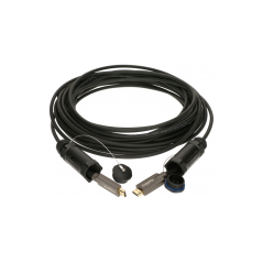 KLOTZ HDMI 2.1 AOC Link 30m aktywny kabel optyczny opancerzony - wtyczki z nasadkami ochronnymi