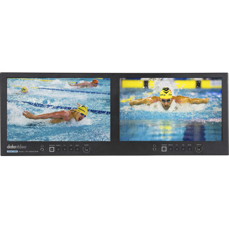 DataVideo TLM-102 | Podwójny 10" monitor rack 4RU