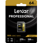 Karta pamięci 64GB Lexar Pro 1800x SDXC U3 (V60) UHS-II R270/W180