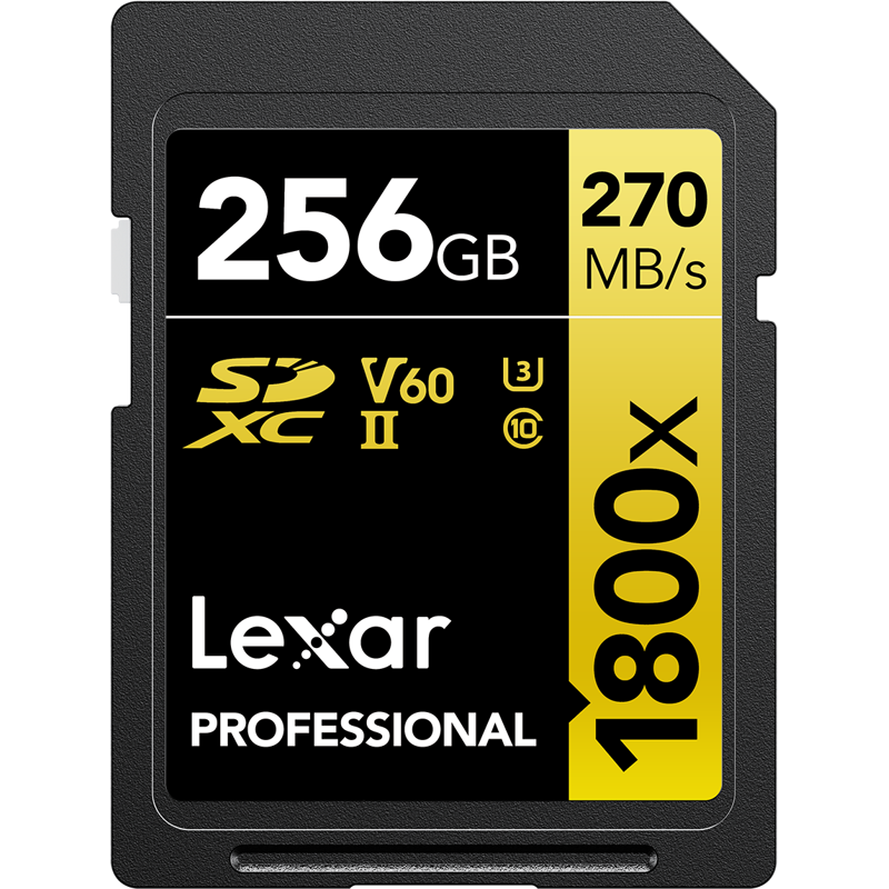 Karta pamięci 256GB Lexar Pro 1800x SDXC U3 (V60) UHS-II R270/W180