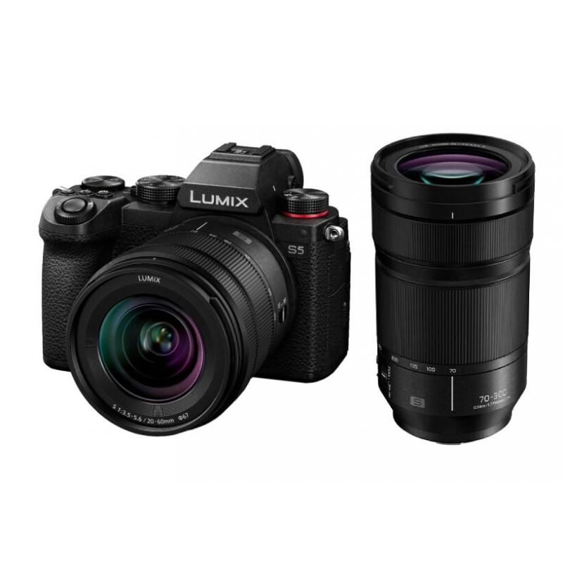 Panasonic Lumix DC-S5 + 20-60mm + obiektyw Lumix S 70-300mm