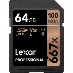 Karta pamięci 64GB Lexar Pro 667X SDHC/SDXC UHS-1 (V30)