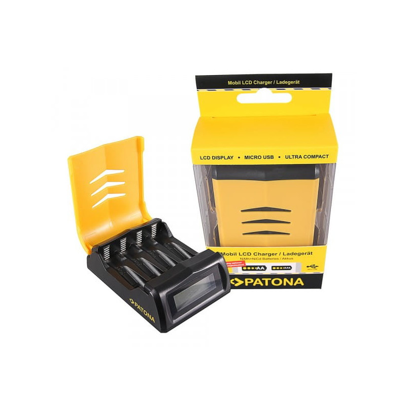 Patona szybka ładowarka na 4 akumulatorki AA lub AAA Patona szybka ładowarka na 4 akumulatorki AA lub AAA