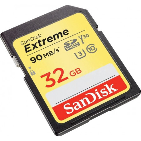 Karta pamięci SANDISK Extreme SDHC 32GB 90MB/s Class 10 UHS-I U3