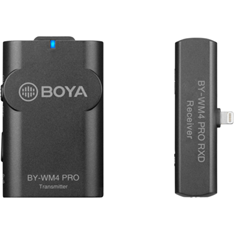 BOYA  BY-WM4 PRO-K3 / 2.4G bezprzewodowy mikrofon do iOS / 1 TX+1 RX