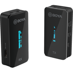 BOYA BY-XM6-S1 ultrakompaktowy system mikrofonów bezprzewodowych 2,4 GHz 1+1