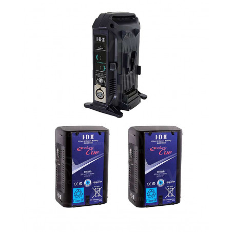 IDX EC-150 podwójna ładowarka z akumulatorami 2x CUE-D150