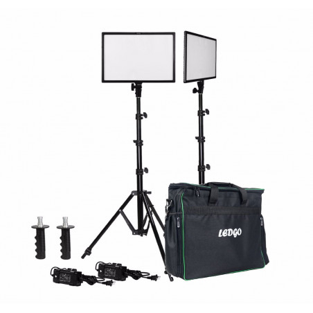 Ledgo LG-E268C zestaw dwóch lamp z torbą