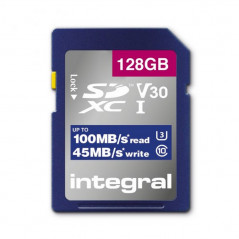 Karta pamięci INTEGRAL High Speed SDXC V30 UHS-I U3 128GB