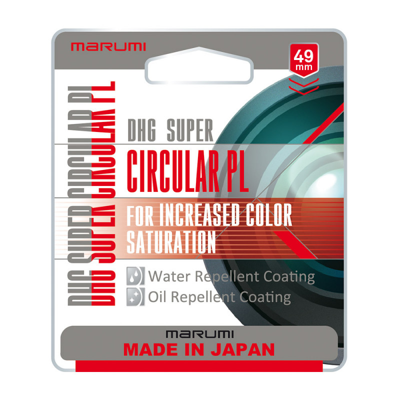 MARUMI Super DHG Filtr fotograficzny Circular PL 49mm + zestaw czyszczący Marumi Lens Kit (2w1) GRATIS