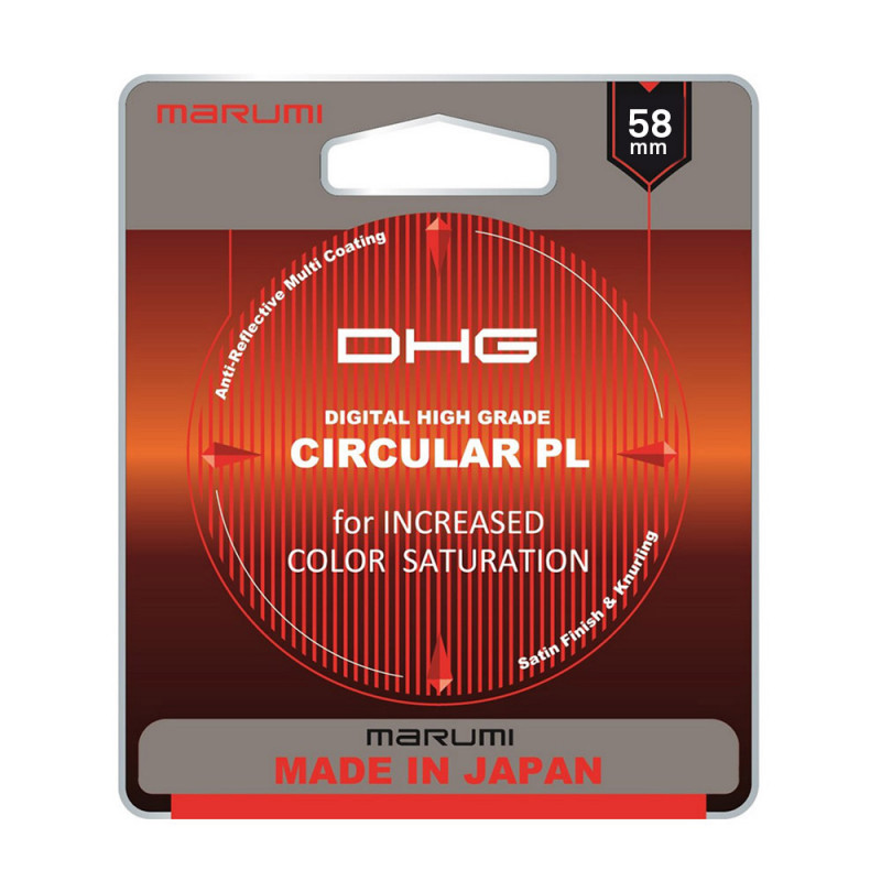 MARUMI DHG Filtr fotograficzny Circular PL 58mm+ zestaw czyszczący Marumi Lens Kit (2w1) GRATIS