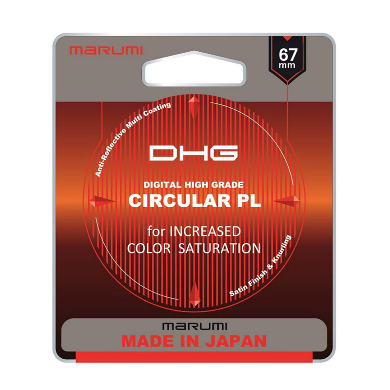 MARUMI DHG Filtr fotograficzny Circular PL 67mm + zestaw czyszczący Marumi Lens Kit (2w1) GRATIS