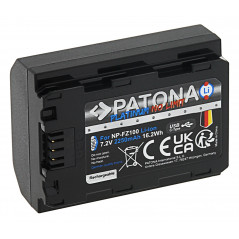 PATONA akumulator Platinum Sony NP-FZ100 z USB-C do A7 III A7M3 Alpha 7 III A7 R III A7RM3 Alpha 7 R III A9 Alpha 9