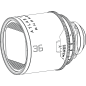 Atlas Lens Mercury Series 36mm 1.5x Full-Frame Anamorphic metric scale