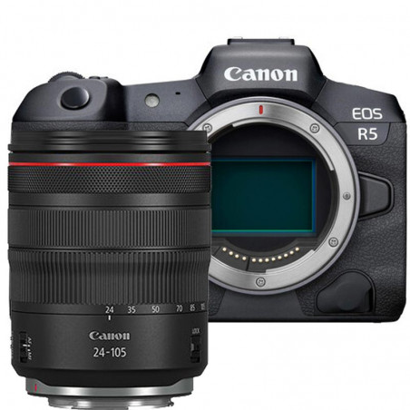 Canon EOS R5 + RF 24-105mm f/4L IS USM + lampka Manbily MFL-06 Mini za 1zł