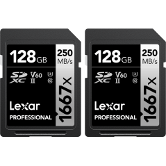 Karta pamięci Lexar Pro 1667x SDXC UHS-II U3 V60 R250/W120 dwupak