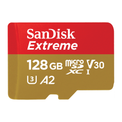 Karta pamięci SanDisk Extreme SDXC 128GB 160/90 MB/s V30 A2 U3 4K