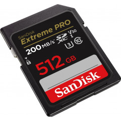 Karta pamięci  Sandisk Extreme PRO SDXC 512GB 200/140 MB/s C10 V30 UHS-I U3