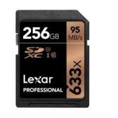 Karta pamięci LEXAR 256GB X633 PROFES. SDXC UHS-1 (U3) (CLASS10)