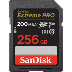 Karta pamięci  SanDisk Extreme PRO SDXC 256GB 200/140 MB/s C10 V30 UHS-I U3